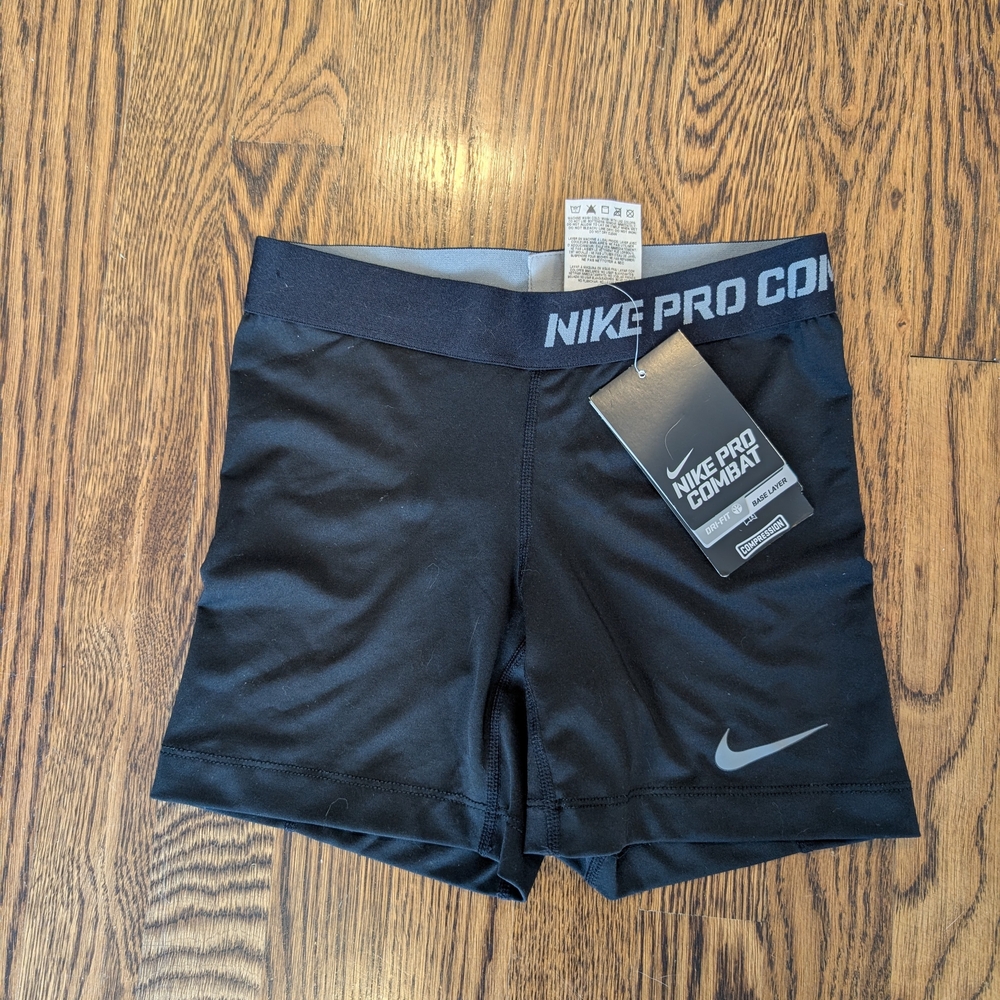NWT Nike Pro Combat Black Shorts
